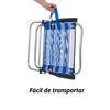 Silla De Playa Plegable Fija Plegable De Aluminio 52x38x84cm Turquesa