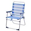 Silla De Playa Plegable Fija Plegable De Aluminio 52x38x84cm Turquesa