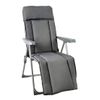 Sillon Acolchada Silla Plegable Y Reclinable Con 5 Posiciones Ajustables 73x58x107cm Gris