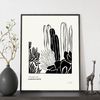 Póster Pop Art Abstracto Cactus Gigante Ilustraciones Artísticas Modernas Para La Decoración De Interiores Nacnic