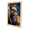 Lámina Border Terrier Generoso En Estilo Fotografía A Todo Color Divertidas Ilustraciones Realistas De Animales Con Ropa Humana Diseño Y Decoración De Interiores A3 Marco Madera Nacnic