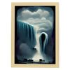 Lámina Cataratas Niagara Curioso Al Estilo De T Burton Ilustraciones De Monumentos Ciudades Paises Inspiradas En Arte Gótico Y Oscuro Diseño Y Decoración De Interiores Nacnic