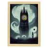 Lámina Big Ben Sociable Al Estilo De T Burton Ilustraciones De Monumentos Ciudades Paises Inspiradas En Arte Gótico Y Oscuro Diseño Y Decoración De Interioresa3 Marco Madera Nacnic