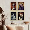 Burton Style Animal Illustrations And Posters Inspired By Burtons Dark And Goth Art Interior Design And Decoration Set Collection 10 Nacnic