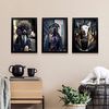 Fun Realistic Illustrations Of Animals In Human Clothing Interior Design And Decoration Set Collection 8 Nacnic