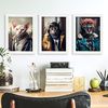Fun Realistic Illustrations Of Animals In Human Clothing Interior Design And Decoration Set Collection 3 Nacnic