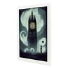 Burton Style Illustrations Of Monuments And Cities Inspired By Burtons Dark And Goth Art Interior Design And Decoration Set Collection 9 Nacnic