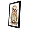 Baby Sloth Baby Sobre Fondo Blanco Sonriendo Estampados De Arte De Pared Estético Para El Diseño De Dormitorio O Sala De Estar Nacnic