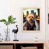 Poster De Terrier Australiano En Estilo De Fotografía A Todo Color Divertidas Ilustraciones Realistas De Animales Con Ropa Humana Interiorismo Y Decoración A3 Marcos Madera Nacnic