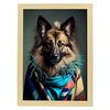 Poster De Tervuren Belga En Estilo De Fotografía A Todo Color Divertidas Ilustraciones Realistas De Animales Con Ropa Humana Interiorismo Y Decoración A4 Marcos Madera Nacnic