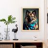 Poster De Tervuren Belga En Estilo De Fotografía A Todo Color Divertidas Ilustraciones Realistas De Animales Con Ropa Humana Interiorismo Y Decoración A4 Marcos Madera Nacnic