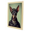 Poster De Manchester Terrier En Estilo De Fotografía A Todo Color Divertidas Ilustraciones Realistas De Animales Con Ropa Humana Interiorismo Y Decoración A3 Marcos Madera Nacnic