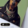 Poster De Manchester Terrier En Estilo De Fotografía A Todo Color Divertidas Ilustraciones Realistas De Animales Con Ropa Humana Interiorismo Y Decoración A3 Marcos Madera Nacnic