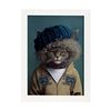 Poster De Selkirk Rex En Estilo De Fotografía A Todo Color Divertidas Ilustraciones Realistas De Animales Con Ropa Humana Interiorismo Y Decoración A3 Marcos Blancos Nacnic