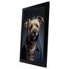 Poster De Terrier Fronterizo En Estilo De Fotografía A Todo Color Divertidas Ilustraciones Realistas De Animales Con Ropa Humana Interiorismo Y Decoración A3 Marcos Negros Nacnic