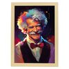 Mark Twain Sonriente De Figura Dinámica De Estilo Pixar Estampados De Arte De Pared Estético Para El Diseño De Dormitorio O Sala De Estar Nacnic