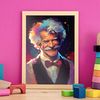 Mark Twain Sonriente De Figura Dinámica De Estilo Pixar Estampados De Arte De Pared Estético Para El Diseño De Dormitorio O Sala De Estar Nacnic