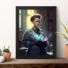 Poster De Marie Curie En Estilo Retrato A Todo Color Ilustraciones Y Caricaturas De Inventores Y Creadores Históricos Famosos Diseño Y Decoración De Interiores A3 Marcos Negros Nacnic