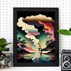 Abstract Surreal Ukiyo 39 Impresiones De Arte De Pared Estética Para El Diseño De Dormitorio O Sala De Estar Nacnic