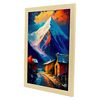 Poster De Lhotse En Estilo Pintura Al Óleo Ilustraciones De Monumentos Y Ciudades En Estilo Fotográfico A Todo Color Diseño Y Decoración De Interiores A3 Marcos Madera Nacnic