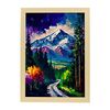 Nanga Parbat Pintura Al Óleo De Pinceladas Colorfull Ha Estampados De Arte De Pared Estético Para El Diseño De Dormitorio O Sala De Estar Nacnic