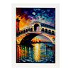 Rialto Bridge Venecia Italia Italia Pintura Al Óleo Pincel Stroke Estampados De Arte De Pared Estético Para El Diseño De Dormitorio O Sala De Estar Nacnic