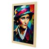 Poster De Coco Chanel En Estilo Retrato A Todo Color Ilustraciones Y Caricaturas De Personajes Históricos Famosos Diseño Y Decoración De Interiores A3 Marcos Madera Nacnic