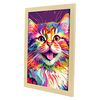 Abstract Smiling Cat In Lisa Fran Style_1 Aesthetic Wall Art Prints For Bedroom Or Living Room Design Nacnic