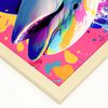 Abstract Smiling Dolphin In Lisa Fran Style_1 Aesthetic Wall Art Prints For Bedroom Or Living Room Design Nacnic