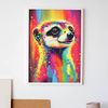 Poster De Manchat Estilo Retrato. Coloridas Ilustraciones De Animales En Acuarela. Impresiones Artísticas Para La Decoración Y Diseño De Interi Nacnic