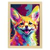 Abstract Smiling Fennec Fox In Lisa Fran Style Aesthetic Wall Art Prints For Bedroom Or Living Room Design Nacnic