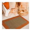 Alfombra De Yute Rectangular 100% Fibra Natural 110x55 Cm - Acomoda Textil.