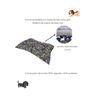 Acomoda Textil – Cama Para Perros De Tela, Cama Perros Reversible Y Lavable. Colchoneta Mascotas Para Transportín Y Hogar. (50x70, Huesos)