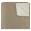 Acomoda Textil - Colcha Bouti Reversible Termosellada + Funda De Cojín 50x70 Cm Para Dormitorio. Cubrecama, Ligero, Versátil E Ideal Para Cualquier Época Del Año. (beige, Cama 90 Cm)