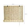 Acomoda Textil – Estor Enrollable De Bambú Para Puertas Y Ventanas. Persiana Ajustable Opaca De Ocultación Decorativa, Cortina Regulable De Temperatura Y Luz En Interior Y Exterior. (60x140 Cm).