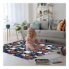 Acomoda Textil – Alfombra Infantil Para Colorear 120x200 Cm. Alfombra Impermeable, Acolchada Y Antideslizante Con Rotuladores, Duradera Y Fácil De Limpiar. (coches).