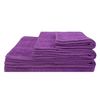 Acomoda Textil – Juego 3 Toallas De Baño 100 Algodón. Pack 3 Toalla Rizo Con Cenefa 450 Gr/m2, Toallas De Ducha, Lavado Y Bidet Suave Y Absorbente Para Aseo Y Gimnasio. (morado)