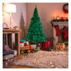 Acomoda Textil – Árbol De Navidad Con Soporte Para Decorar El Hogar Y Comercio. Pino Artificial De Navidad Desmontable, Plegable Y Resistente. (verde, 210 Cm)