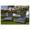 Acomoda Textil – Tumbona De Suelo Con Respaldo De Espuma Cómodo, Plegable Y Desenfundable. Colchón Con Reposacabezas Para Jardín, Terraza Y Piscina Gris Oscuro. (2 Unidades)