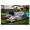 Acomoda Textil – Tumbona De Suelo Con Respaldo De Espuma Cómodo, Plegable Y Desenfundable. Colchón Con Reposacabezas Para Jardín, Terraza Y Piscina Gris Oscuro. (2 Unidades)