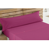 Juego De Sábanas Liso Fucsia Donegal Cama 150cm