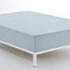 Sábana Bajera Ajustable Donegal  Cama 90 Cm Celeste