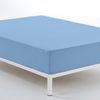 Sábana Bajera Ajustable Donegal  Cama 90 Cm Azul Claro