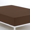 Sábana Bajera Ajustable Donegal  Cama 135 Cm Café