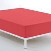 Sábana Bajera Ajustable Donegal  Cama 180 Cm Rojo