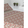 Juego De Sábanas Tres Piezas Donegal Cercles Cama 90cm Rojo