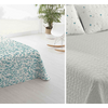 Colcha Bouti Estampada + Cojines Reversible Dots Cama 90cm 180x260cm