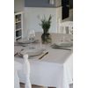 Mantel Resinado Antimanchas Sostenible Versalles Blanco 140x260cm Lappet Covers