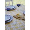 Mantel Resinado Antimanchas Sostenible Hydra Amarillo 140x140cm Lappet Covers