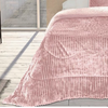 Edredón Velvet Rosa Con Reverso Sherpa + 1 Cojín Para Cama De 90cm Donegal Collections